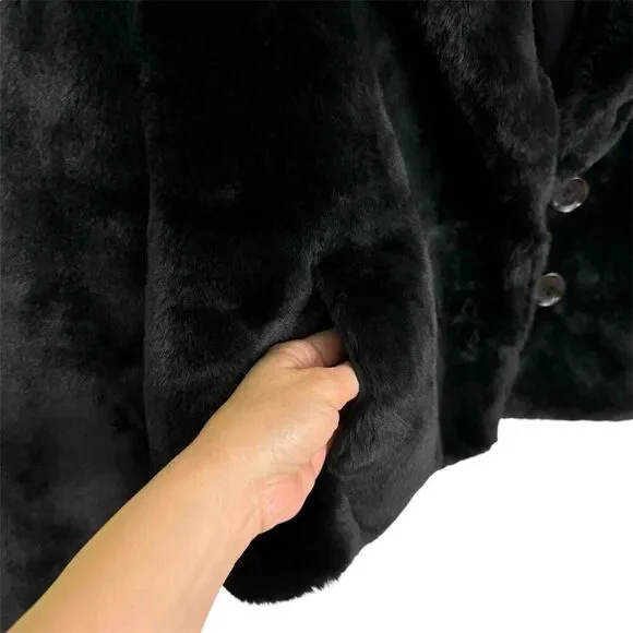 Reversible Faux Fur Jacket - Size XL - Picture 3 of 8